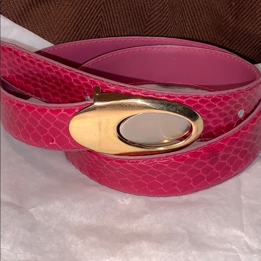 Genuine Snake skin removable buckle sleek classic - Picture 2 of 16